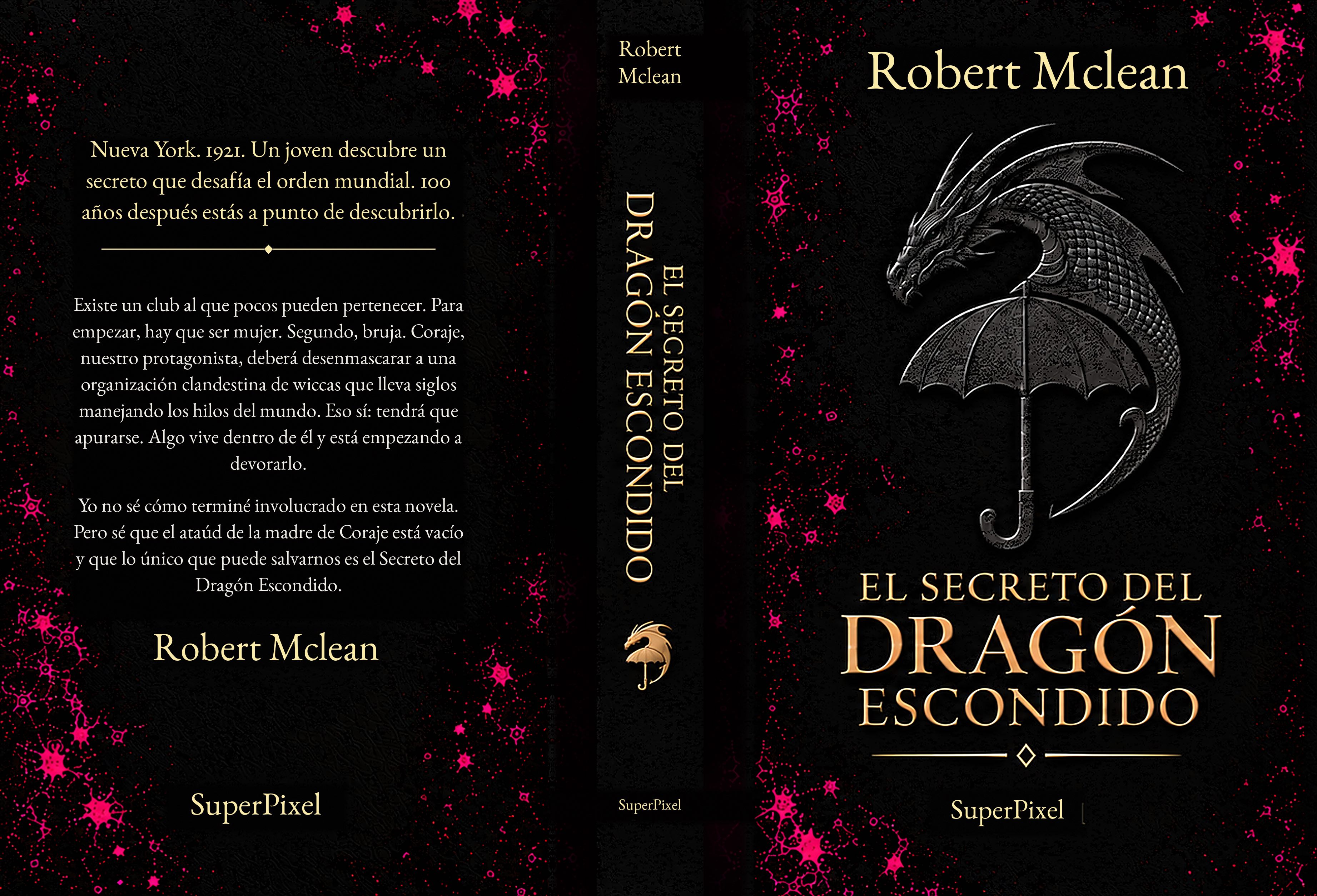 El Secreto del Dragón Escondido — tapa abierta